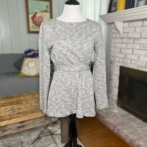 J crew tie belt tunic sweater